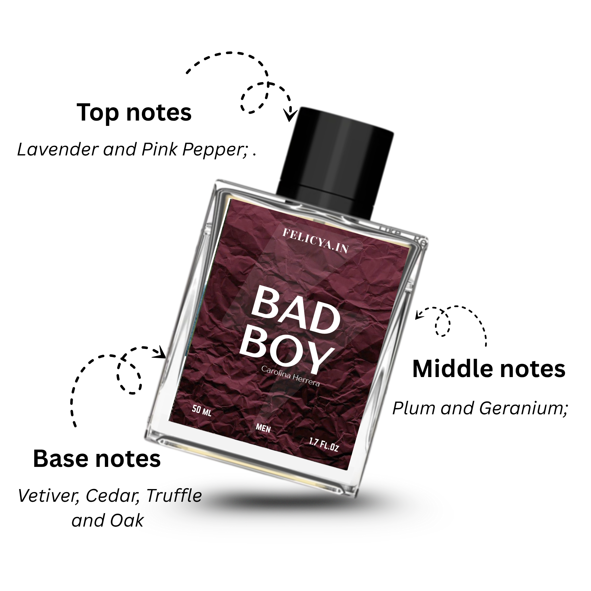 Carolina Herrera Bad Boy Eau de Parfum for Men – 50ML